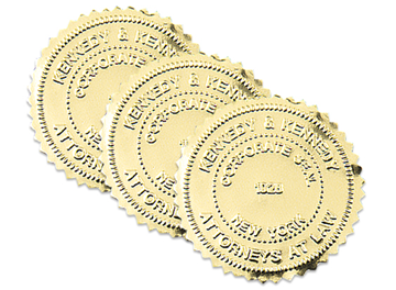 Gold Starburst Foil Seals