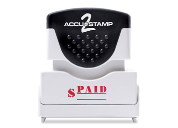 ACCU-STAMP®2 1-Color PAID Red Ink