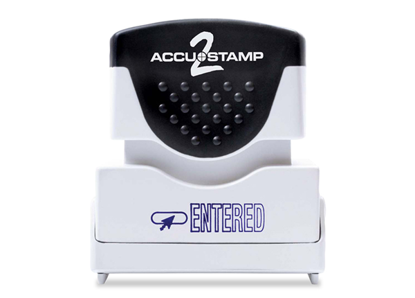 ACCU-STAMP®2 1-Color ENTERED Blue Ink