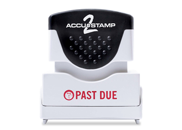 ACCU-STAMP®2 1-Color PAST DUE Red Ink