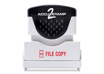 ACCU-STAMP®2 1-Color FILE COPY Red Ink