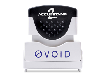 ACCU-STAMP®2 1-Color VOID Blue Ink
