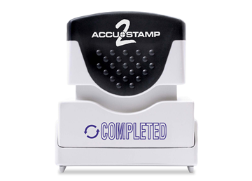 ACCU-STAMP®2 1-Color COMPLETED Blue Ink
