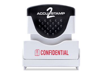 ACCU-STAMP®2 1-Color CONFIDENTIAL Red Ink