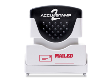 ACCU-STAMP®2 1-Color MAILED Red Ink