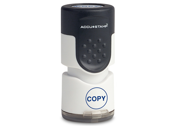 ACCU-STAMP® 1-Color Round Stamp COPY Blue Ink