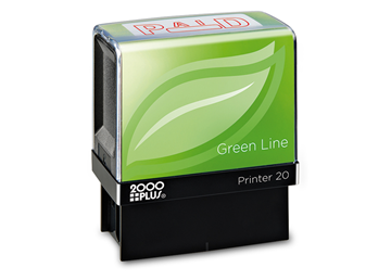 2000 Plus® Green Line PAID Red Ink