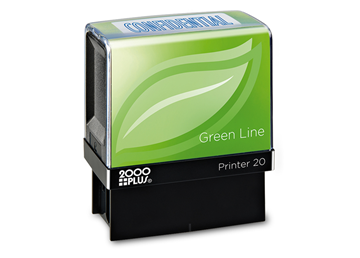 2000 Plus® Green Line  CONFIDENTIAL Blue Ink