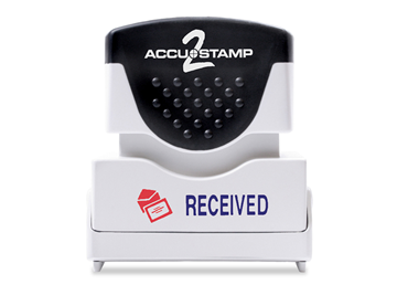ACCU-STAMP®2 2-Color RECEIVED Blue and Red Ink