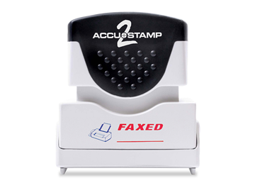 ACCU-STAMP®2 2-Color FAXED Red and Blue Ink