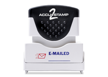 ACCU-STAMP®2 2-Color EMAILED Blue and Red Ink