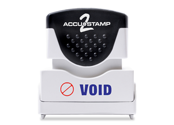 ACCU-STAMP®2 2-Color VOID Blue and Red Ink