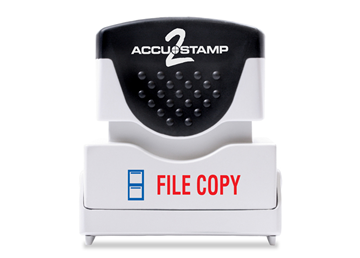 ACCU-STAMP®2 2-Color FILE COPY Red and Blue Ink