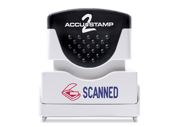 ACCU-STAMP®2 2-Color SCANNED Blue and Red Ink