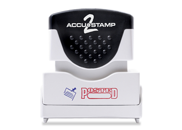 ACCU-STAMP®2 2-Color POSTED Red and Blue Ink