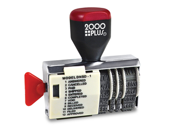 2000 Plus® DIAL-N-STAMP 12 Message Traditional Date Stamp