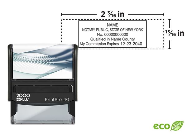 2000 Plus PrintPro 40 Self Inking Notary Stamp