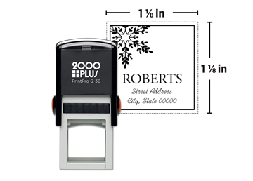 2000 Plus® PrintPro™ Q30 Self-Inking Square Holiday Stamp