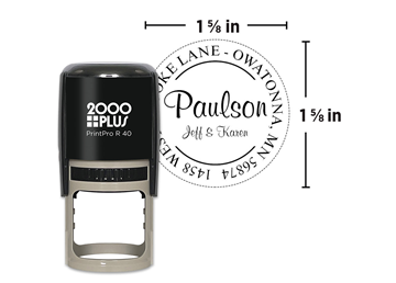 2000 Plus® PrintPro™ R40 Self-Inking Round Monogram Stamp