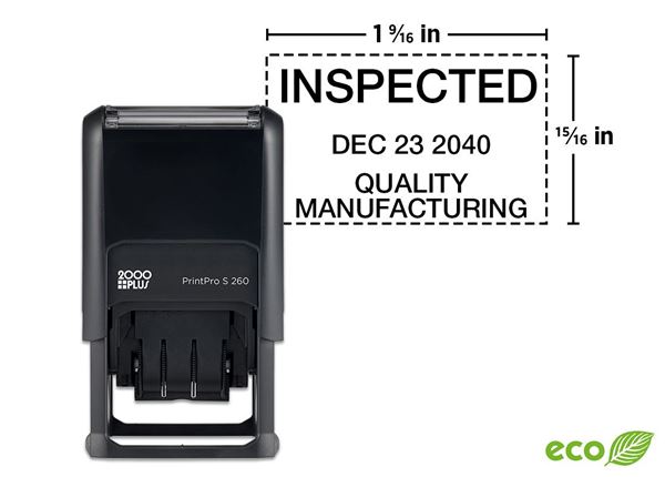 Stampersdirect 2000 Plus® Printpro™ Self Inking 260d Economy Plastic Dater 8352