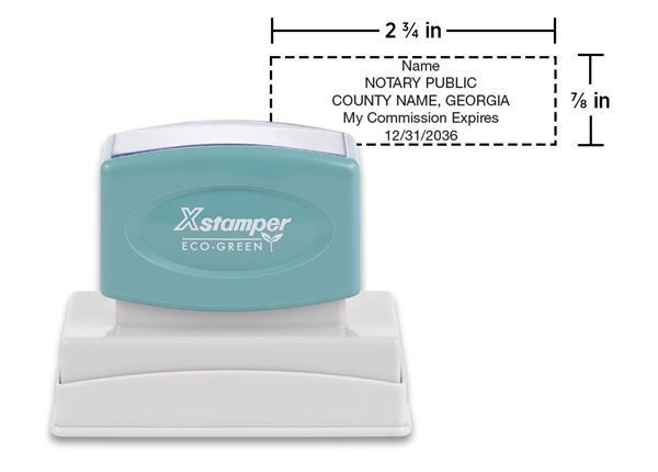 stampersDIRECT - Xstamper® N18 Pre-inked Notary Stamp