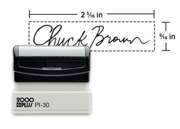 2000 Plus® PI30 Pre-inked - Small Signature Stamp