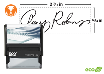 2000 Plus® PrintPro™ 40 Self-Inking - Medium Signature Stamp