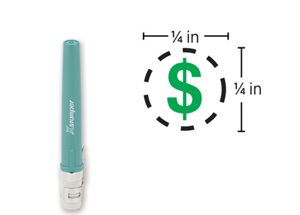 Xstamper® N06 Pre-inked Round Inspection Stamp