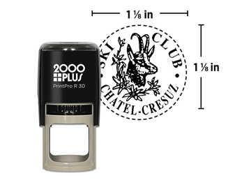 2000 Plus® PrintPro™ R30 Self-Inking Round Inspection Stamp