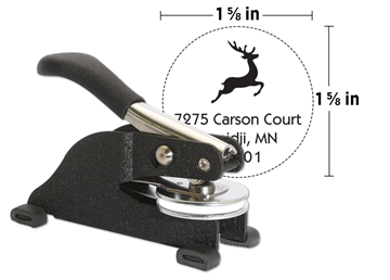 Custom Desk Embosser, 1 5/8"