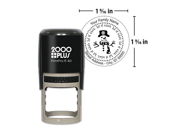 2000 Plus® PrintPro™ R40 Self-Inking Round Holiday Stamp