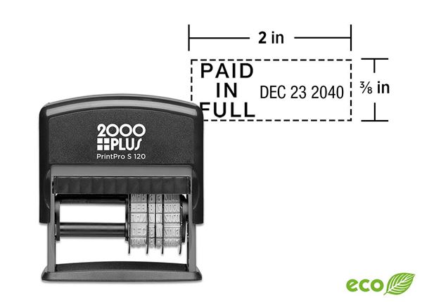 2000 Plus® PrintPro™ Self Inking 120D Economy Plastic Dater