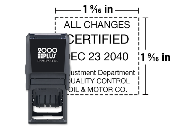 2000 Plus® PrintPro™ Self-Inking Economy Dater Q43D