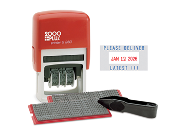 2000 Plus® S260 2-Color DIY Dater Kit Blue/Red