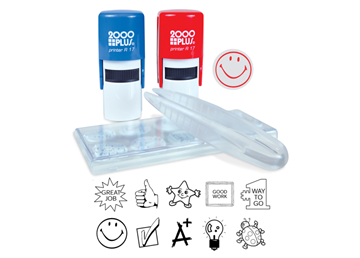 2000 Plus® R17 Red and Blue 2 Pack Teacher Stamp Kit
