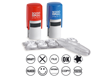 2000 Plus® R17 Red and Blue 2 Pack Office Stamp Kit