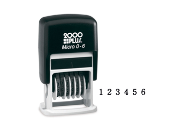 2000 Plus® Micro 0-6 Numbering Stamp