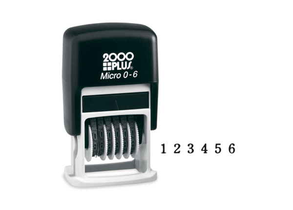 2000 Plus® Micro 0-6 Numbering Stamp