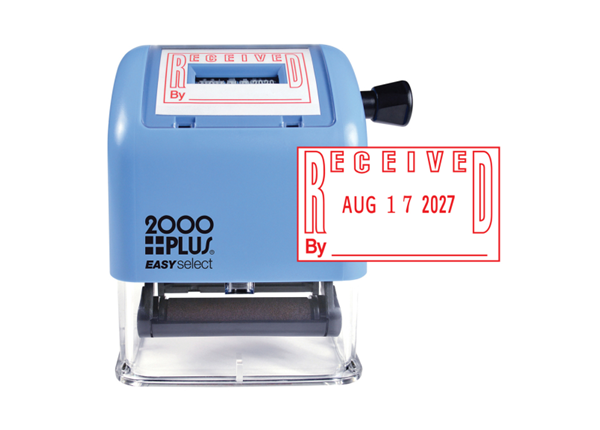 2000 Plus® EASYselect RECEIVED Date Stamp Red Ink