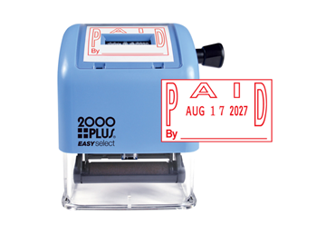 2000 Plus® EASYselect PAID Date Stamp Red Ink