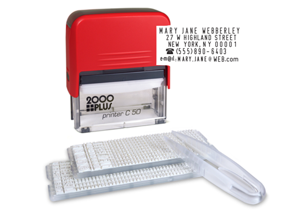 2000 Plus® Printer C50 DIY Stamp Kit Black