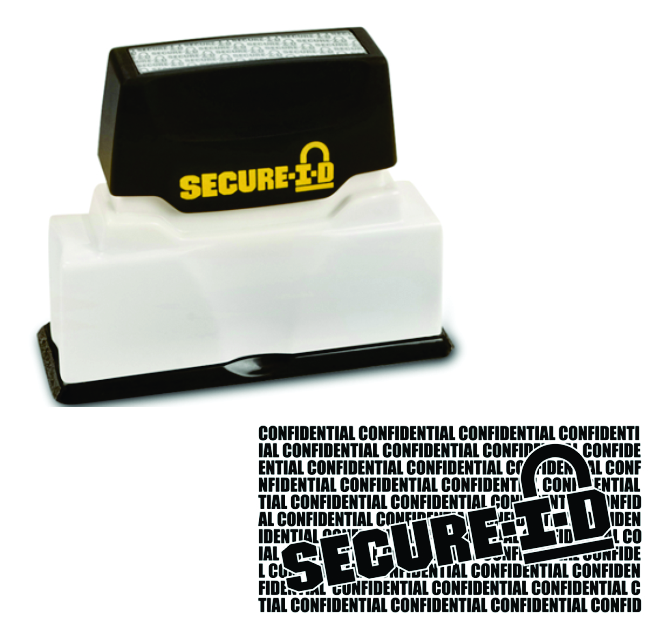 Secure I-D Security Stamp Black